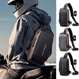 Sling Bag for Men & WomenMen's Anti-Theft Crossbody Sling Bag with USB Charging Port – Waterproof Chest Backpack