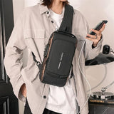 Sling Bag for Men & WomenMen's Anti-Theft Crossbody Sling Bag with USB Charging Port – Waterproof Chest Backpack